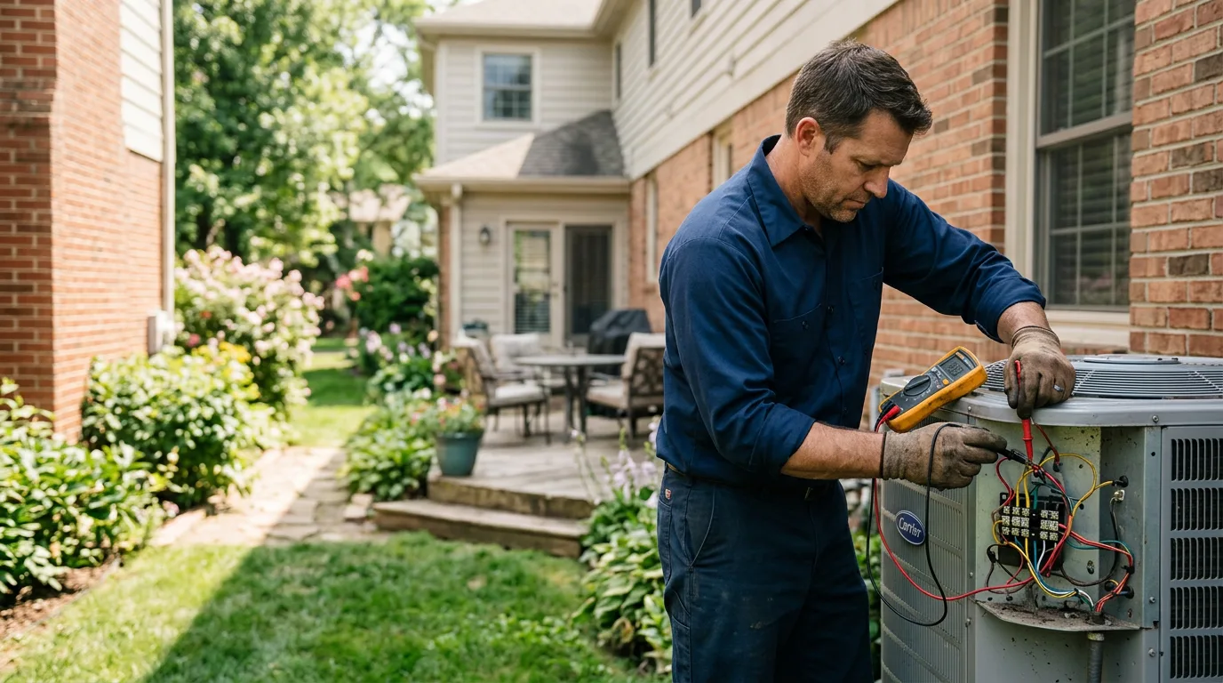 HVAC technician working near Bushland, TX